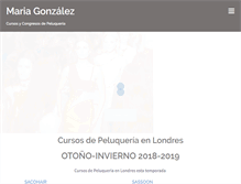 Tablet Screenshot of maria-gonzalez.com